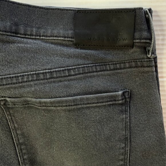 Mott & Bow Slim Fit Stone Jeans Men 33x32 Dark Grey Stretch Zip Fly - Picture 2 of 13